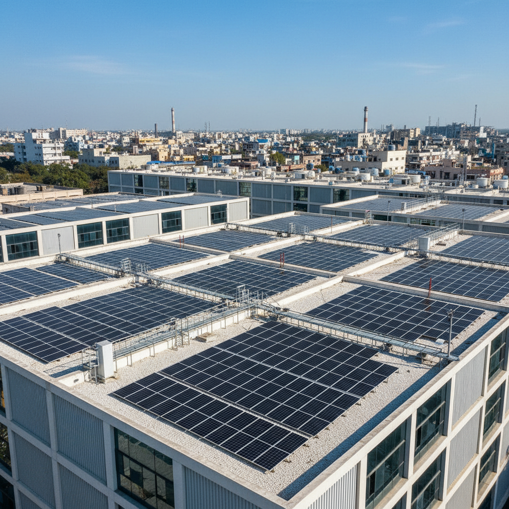 Solar fields powering India